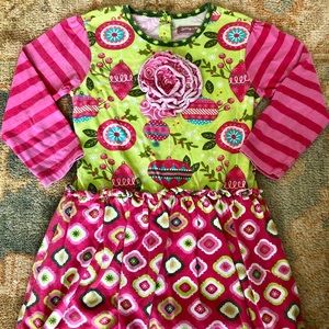 Jelly the Pug Christmas Bubble Dress & Leggings 8